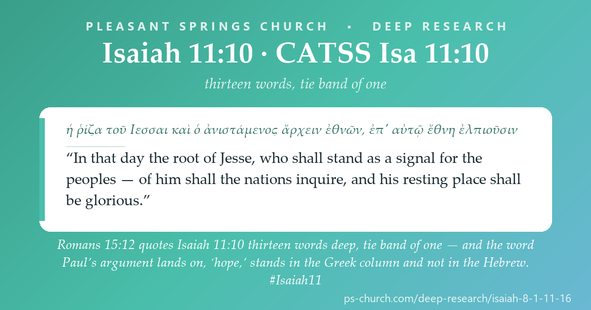 Share card &mdash; Matthew 4:15-16 quotes two verses of Isaiah. In English they are 9:1-2, one chapter. In Hebrew and Greek they are 8:23 and 9:1 - two chapters. The chapter division falls inside the quotation. #Isaiah