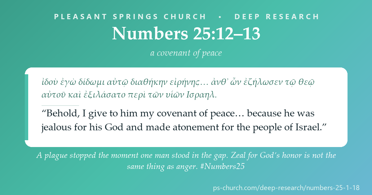 Share card &mdash; Balaam could not curse Israel from the outside, so Israel was seduced from the inside. What no enemy could undo by sorcery, God’s own people nearly undid at a dinner table. #Numbers25