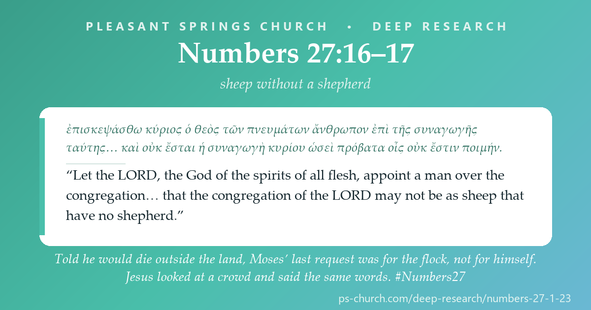 Share card &mdash; Five sisters brought a case no one had thought to ask. Moses took it to God — and God said, in front of everyone, “The daughters of Zelophehad are right.” #Numbers27
